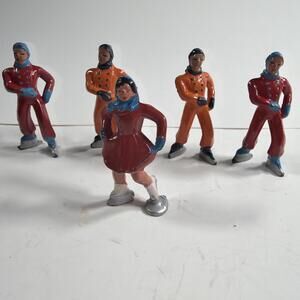 5 - Barclay Manoil Christmas Ice Skater Figure - Vintage 1930's